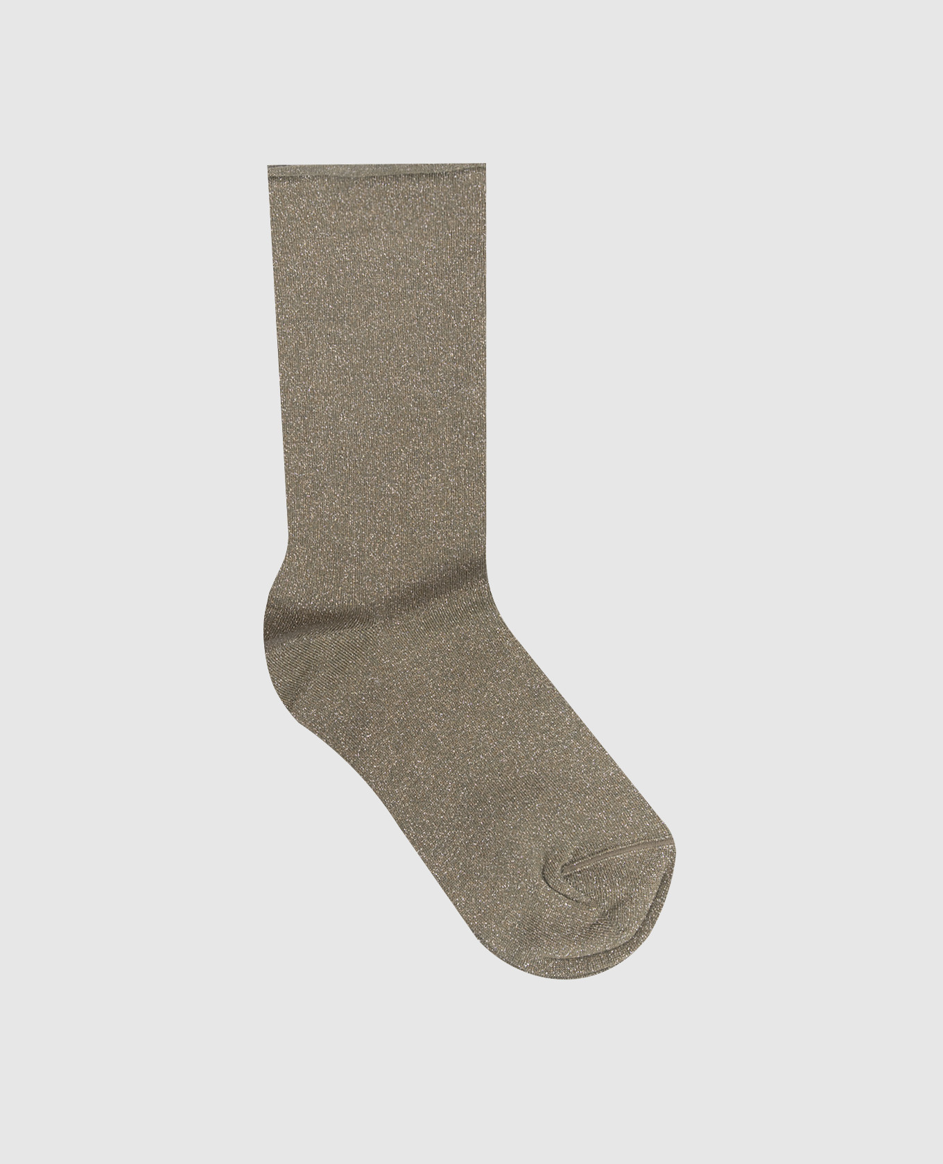 

Khaki cashmere and silk lurex socks Brunello Cucinelli