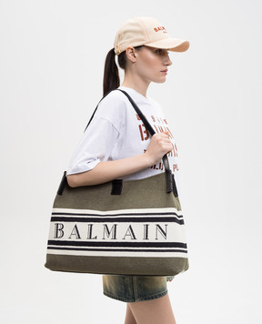Balmain Khaki Release bag GN0FF034TJBR