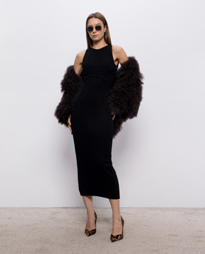 The Attico Black midi dress 261WCW00325KVP001AA