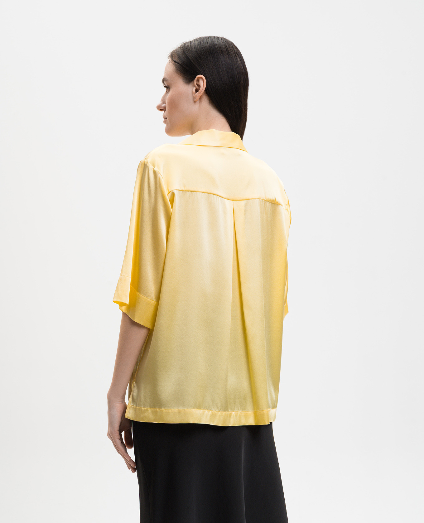 

Yellow silk blouse Solotre