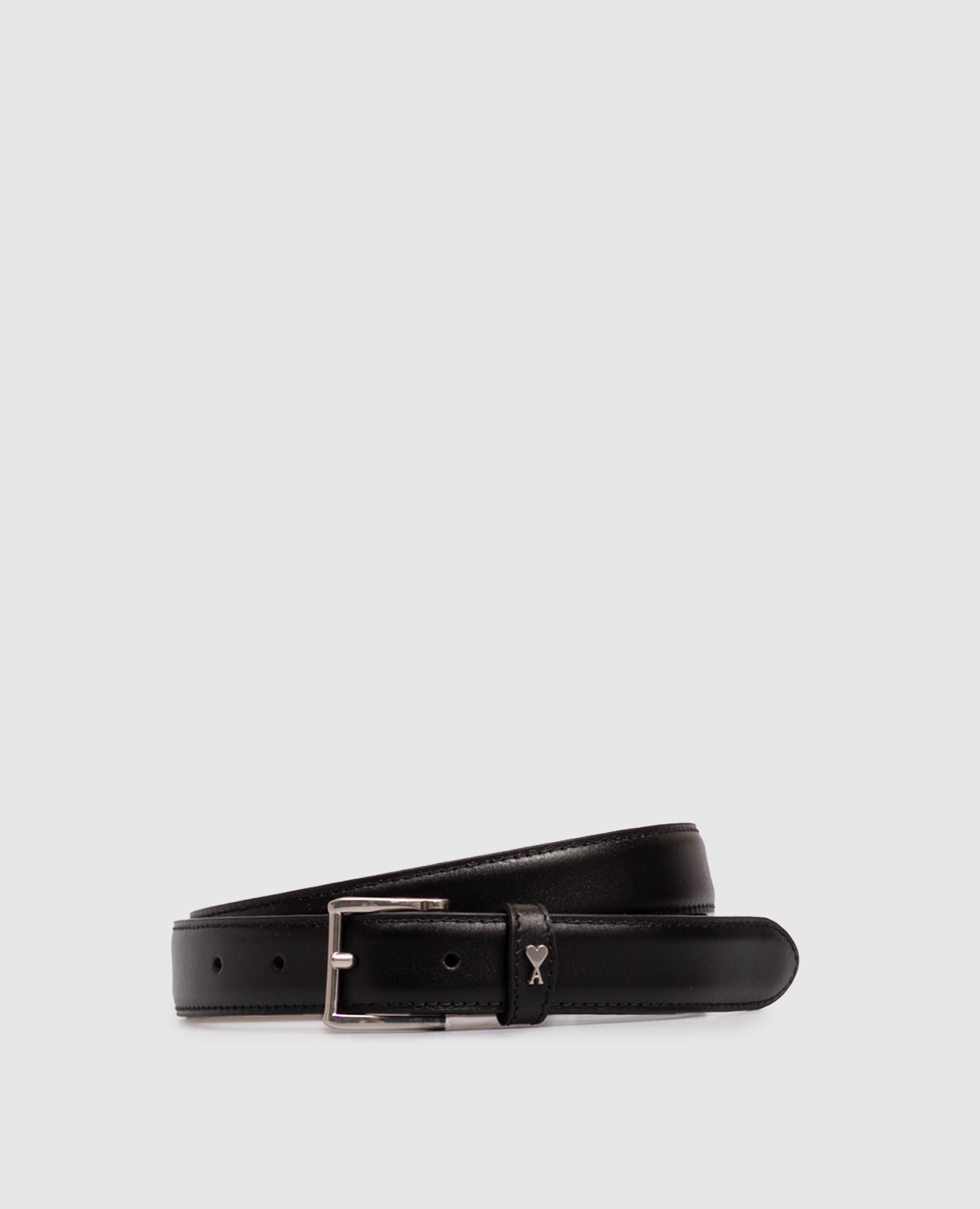 Black leather belt Paris