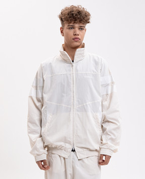 Vetements Ivory sports jacket with logo embroidery MH27TJ103W