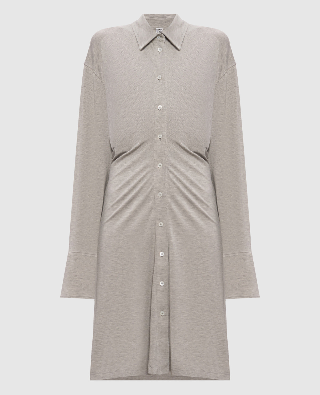 Gray melange shirt dress Toteme
