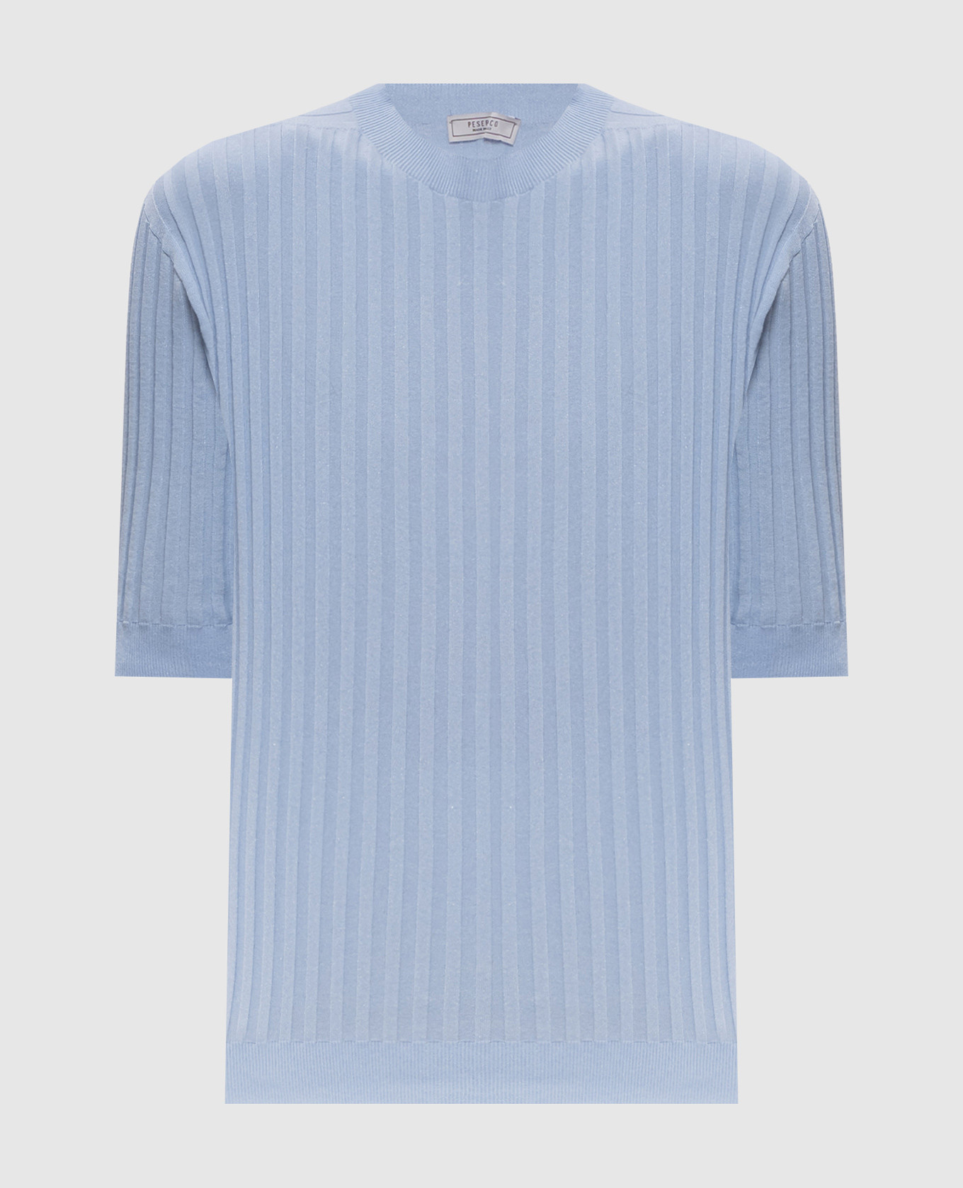 

Blue ribbed top Peserico, Light blue