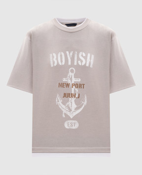 Juun.j Gray printed T-shirt JW6442W522