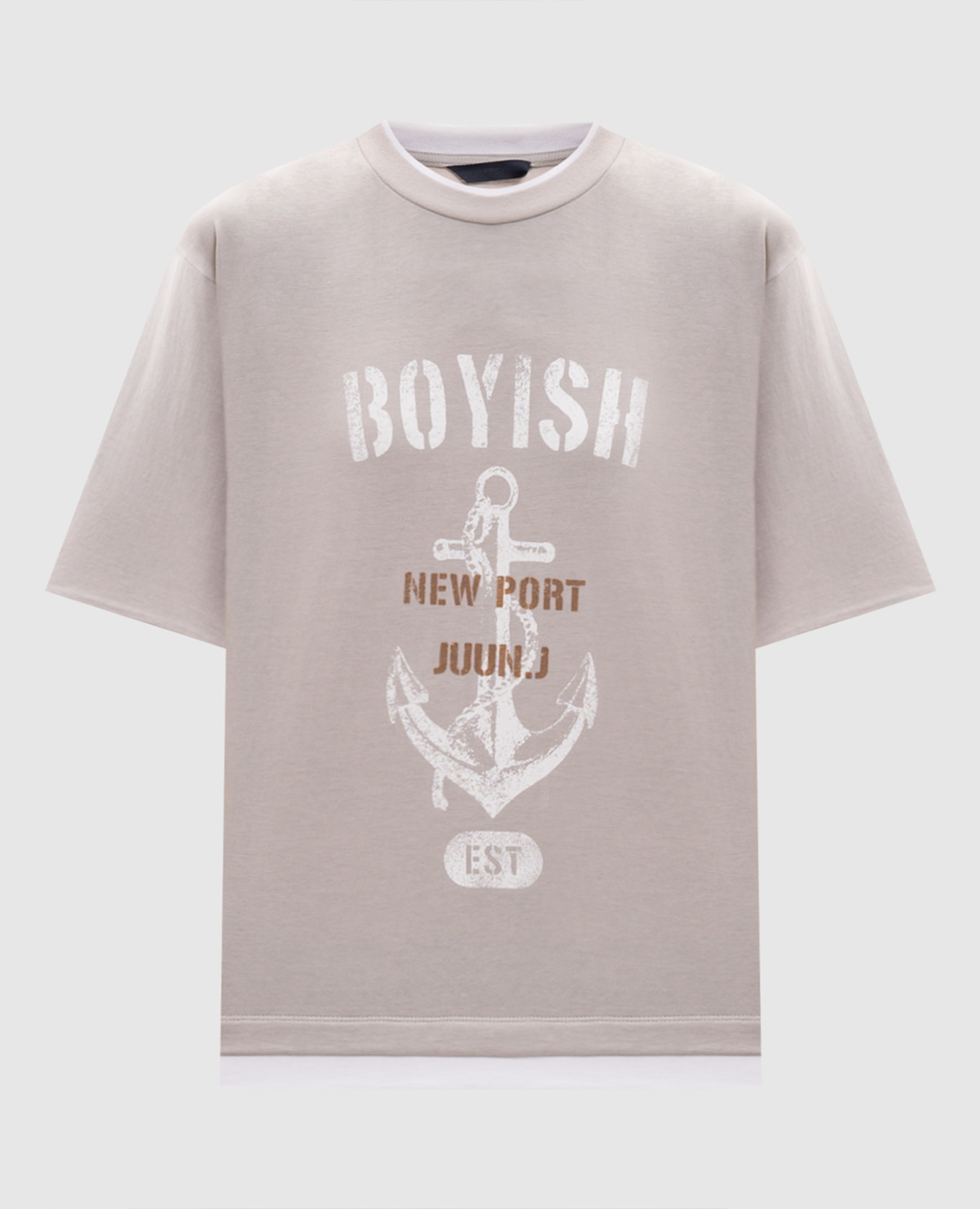 Gray printed T-shirt Juun.j