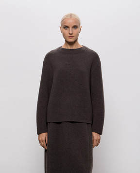 BOBOUTIC Gray sweater with wool and cashmere 5142