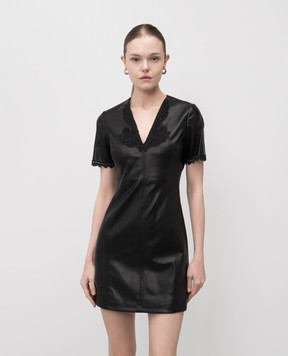 Twinset Black mini dress with lace 252TT2010