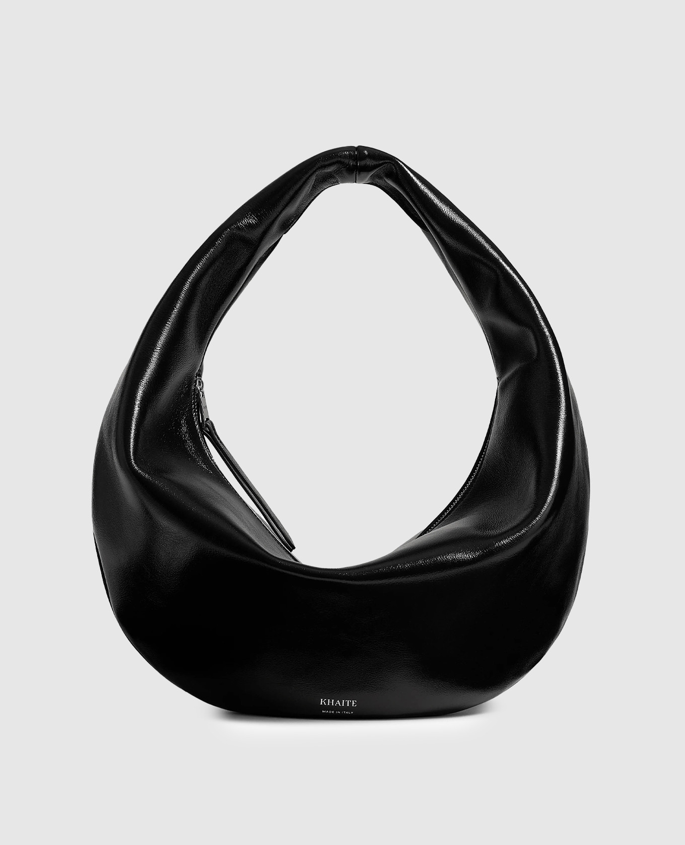 

Black hobo bag with logo Khaite