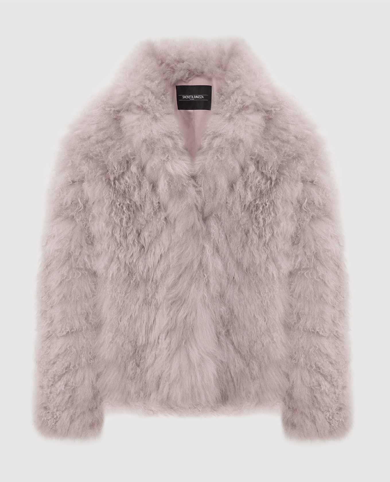 Falk purple goat fur coat