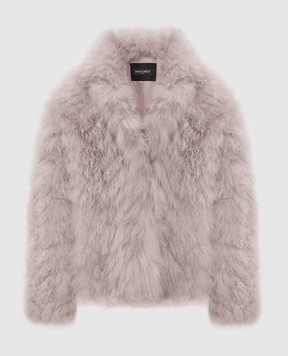 Simonetta Ravizza Falk purple goat fur coat F06JA417H38