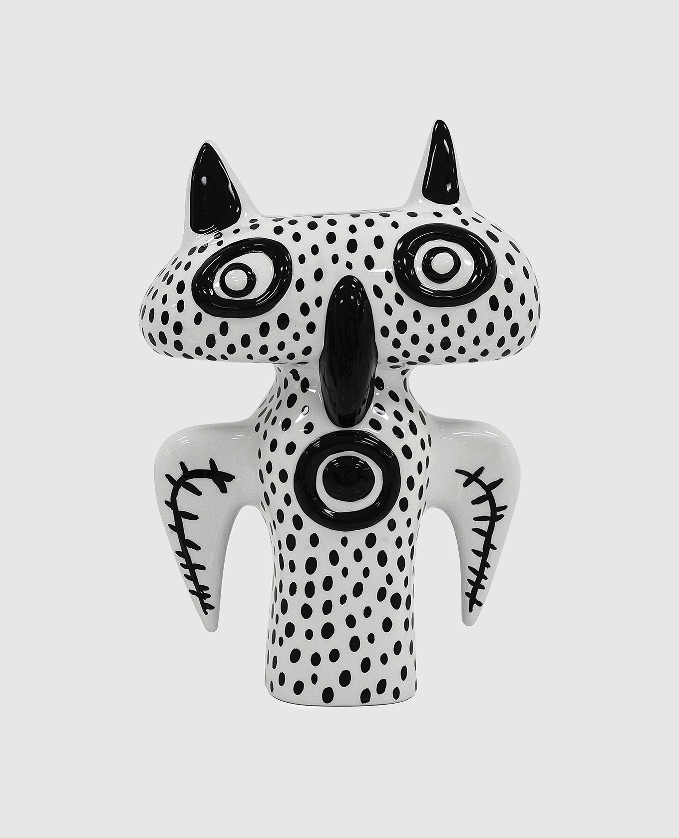 

Squirrel ceramic vase Kritters Qeeboo, White