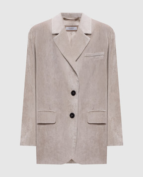 Peserico Beige corduroy jacket S0160001590