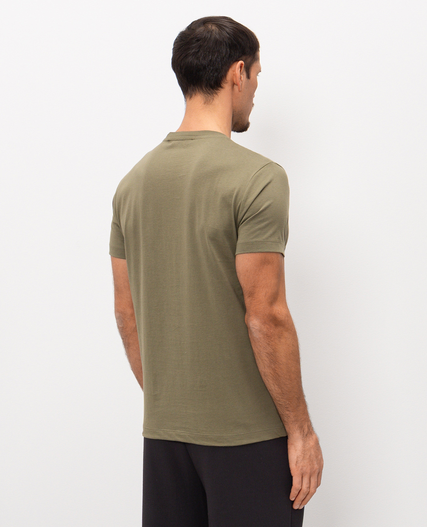 

Khaki T-shirt with print Trussardi