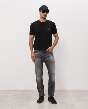 Dolce&Gabbana Gray jeans with a frayed effect and holes GYJCCDG8PI7