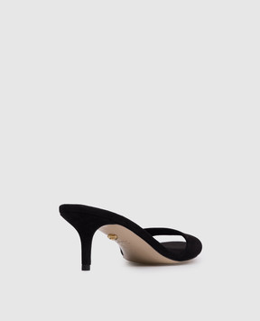 Babe Pay Pls Black suede mules 274503ZA
