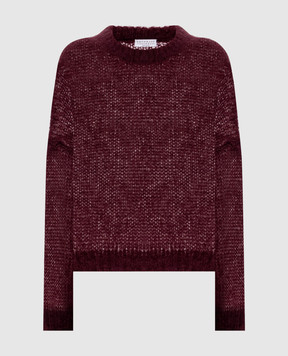 Brunello Cucinelli Burgundy sweater with wool MLC349300P
