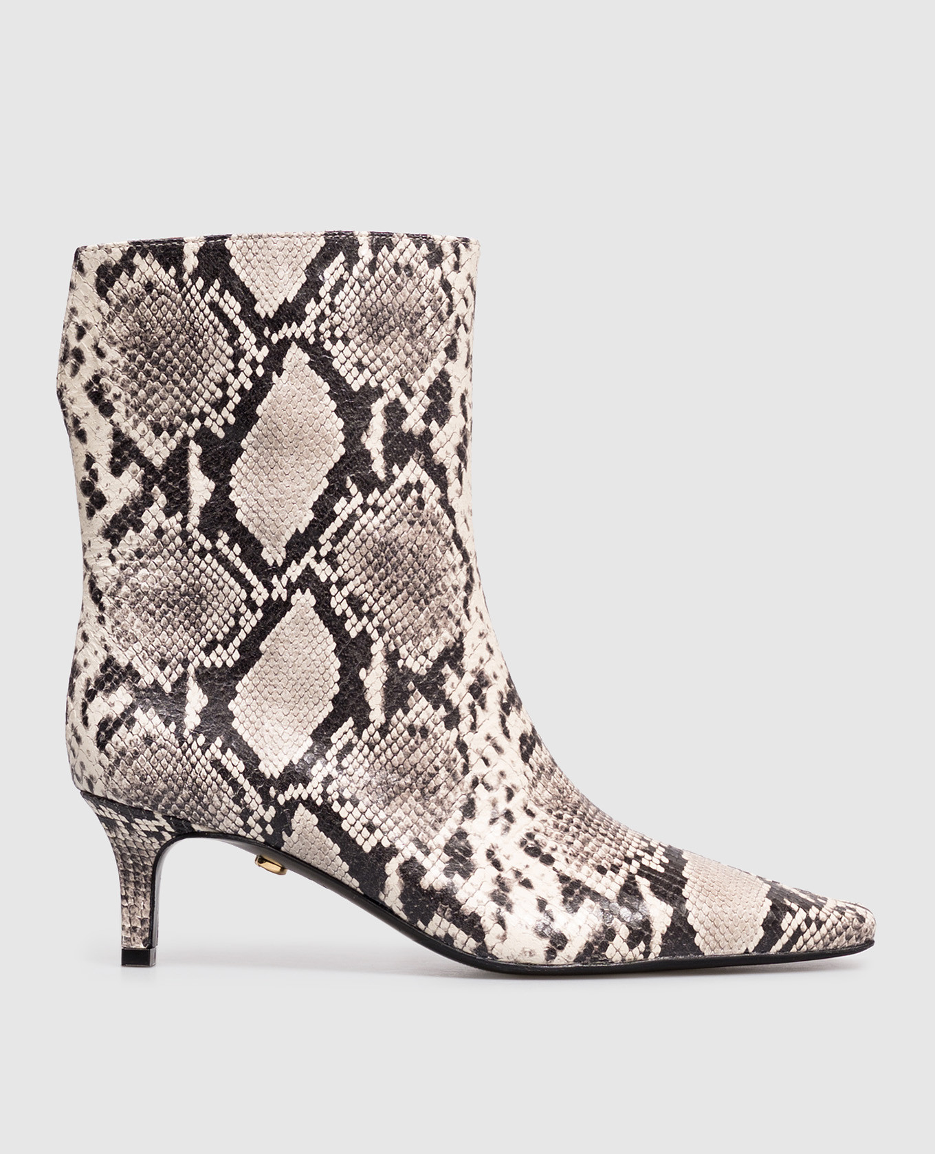 

Python print leather ankle boots Babe Pay Pls, Beige