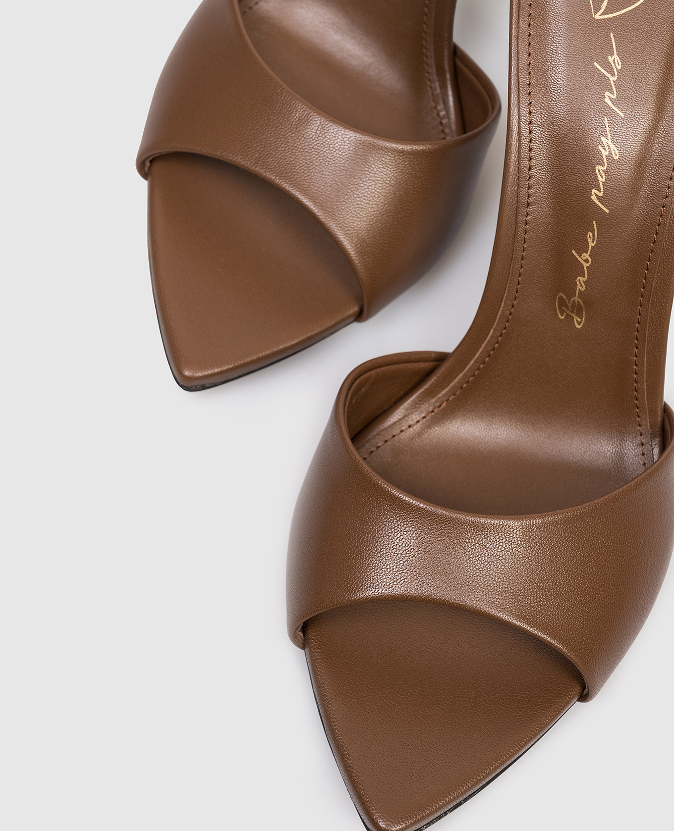 

Brown leather mules Babe Pay Pls