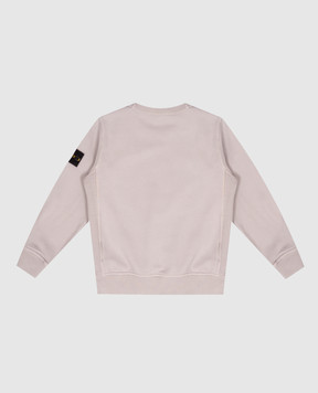Stone Island Children's gray sweatshirt with logo patch L2S166100001S0A2068