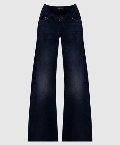 Blue jeans with a vintage effect