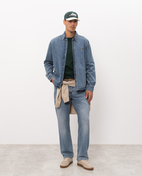 Ami Paris Blue jeans with logo patch HTR001DE0046