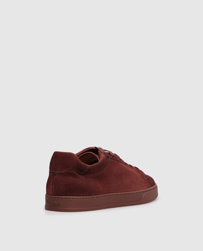 Doucal's Burgundy suede sneakers DU3552SPENUF260