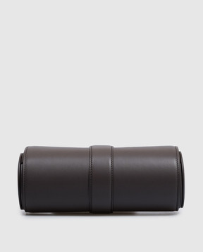 Brunello Cucinelli Brown leather watch case MWZNBU161