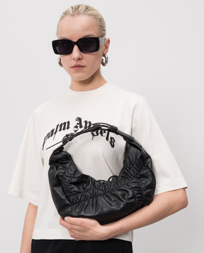 Innerraum Black HM2 hobo bag with drapery HM2BMBKCRSH