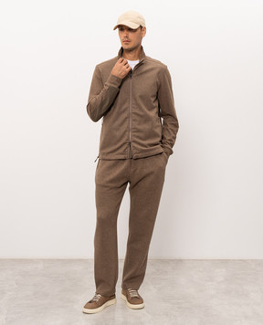 Brett Johnson Brown cashmere sweatpants F6J7LPCG20CHE