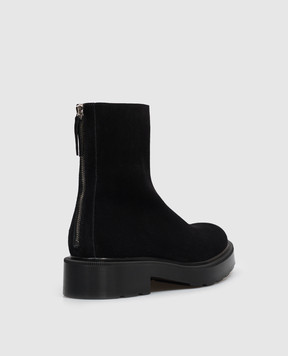 The Row Nobilis black suede boots F1701L805