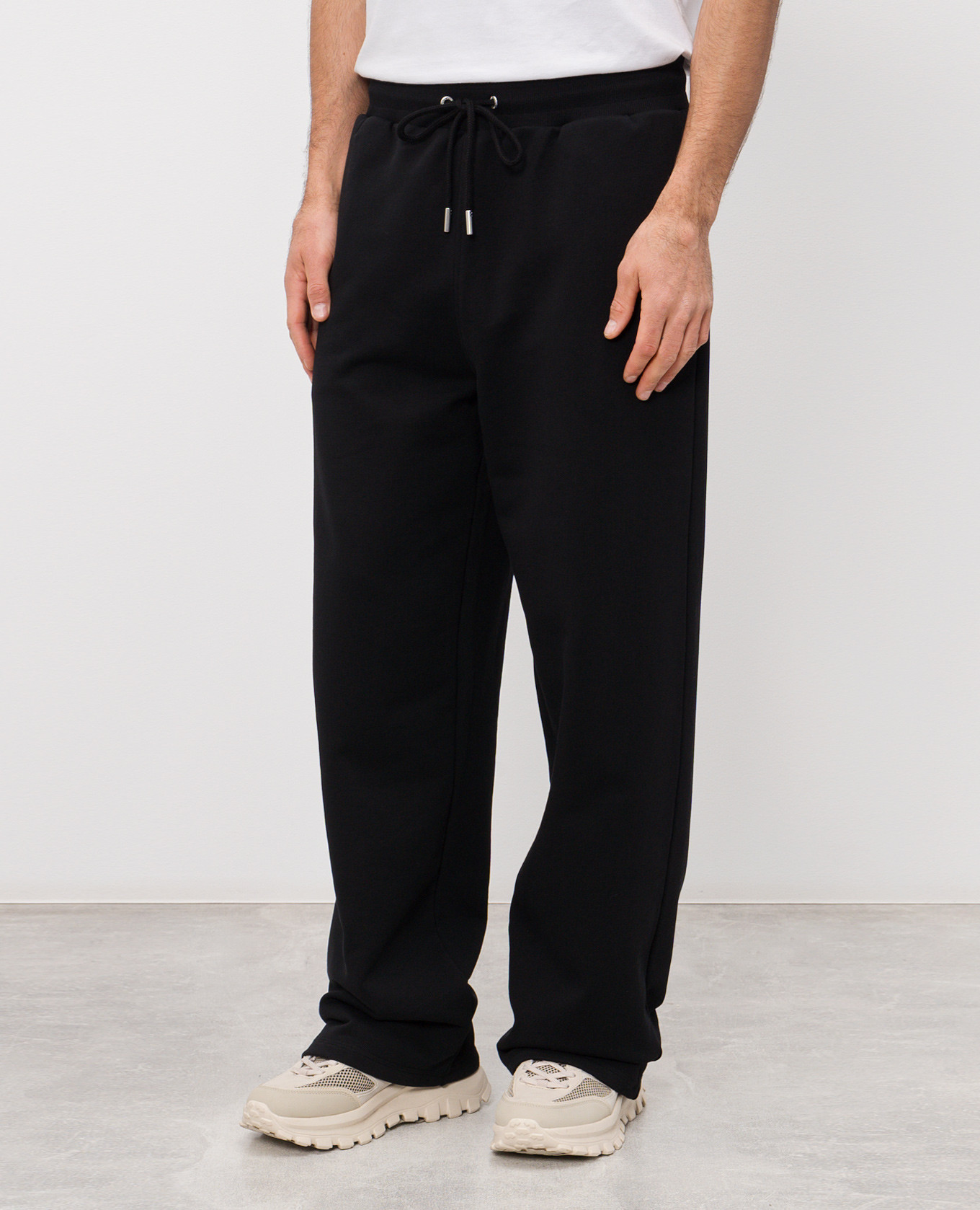 Black sweatpants with Ami de Coeur embroidered logo Ami Paris 3
