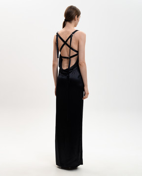 The Attico Black dress with an open back 260WCW00261VVV102AA