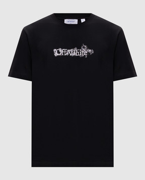 Off-White Black T-shirt with print 44MAA027S26J007