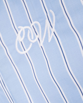 Off-White Children's blue striped shirt dress 44GDB06JS26F001