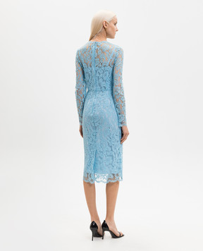Dolce&Gabbana Blue lace dress F6M0DTILMDR