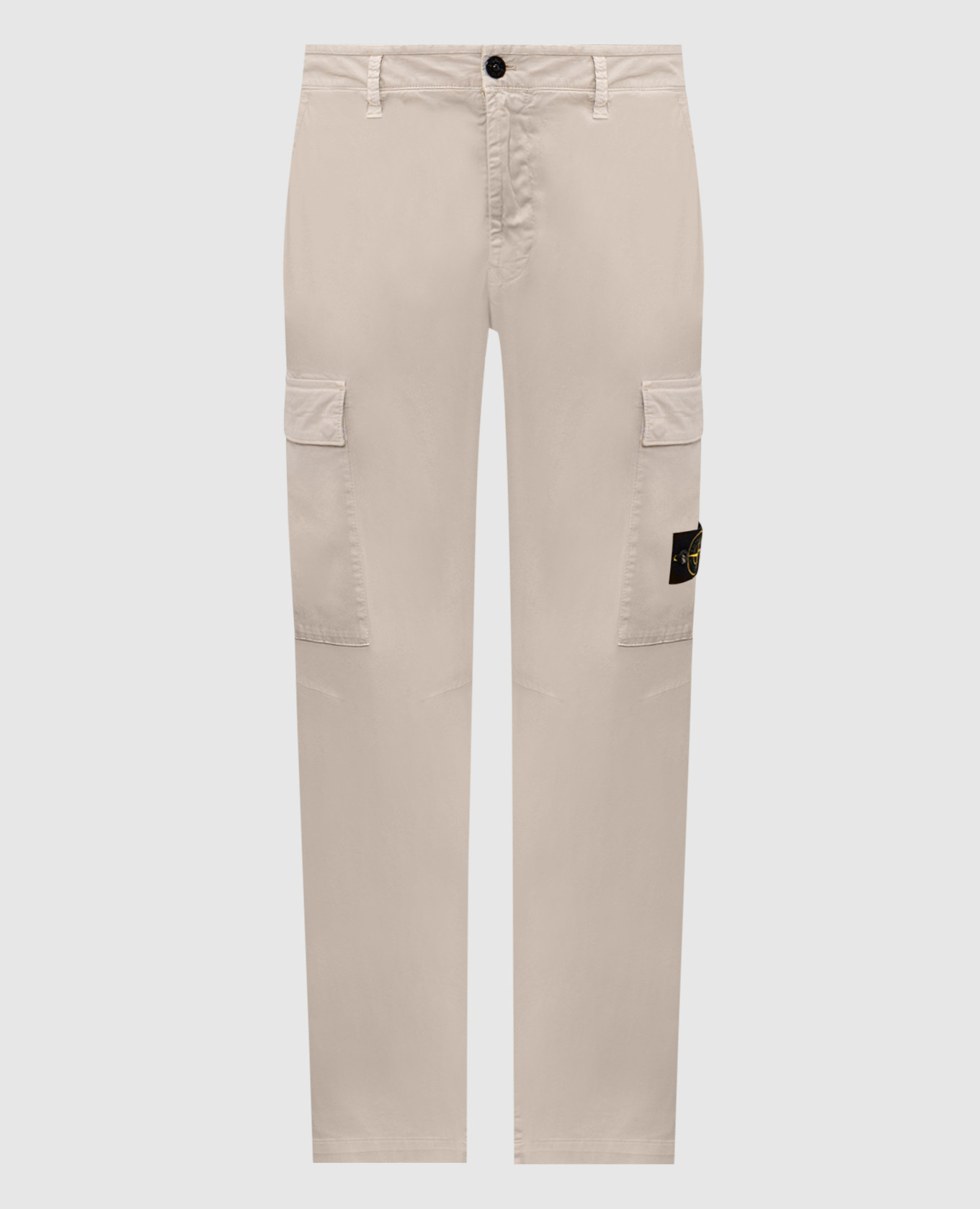 

Grey cargo pants with logo patch Stone Island