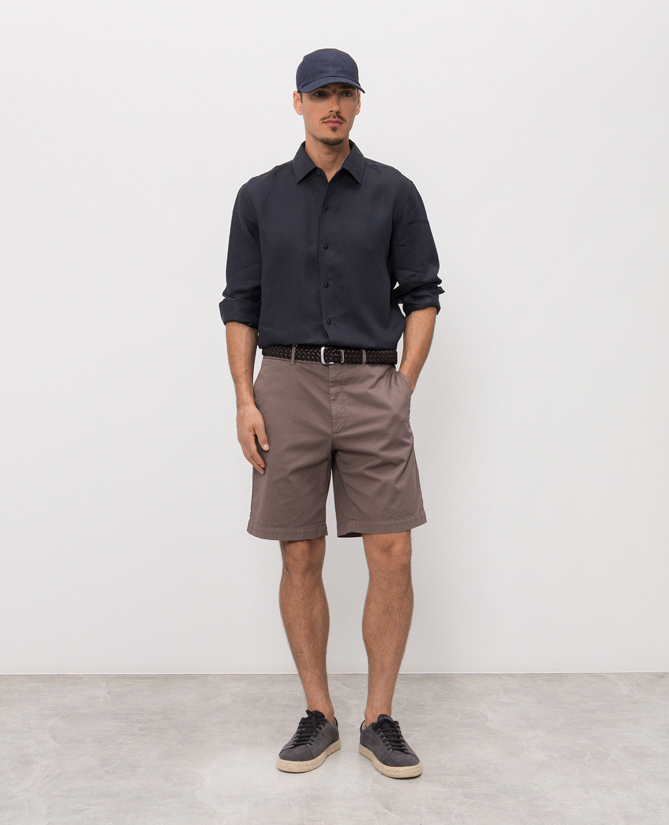 

Blue linen shirt Agnona