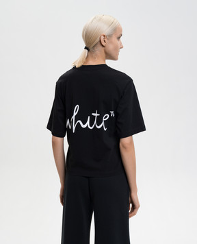 Off-White Black T-shirt with logo 2AA124S26JER005
