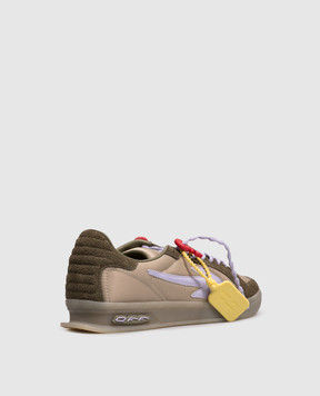 Off-White End Of Play khaki combo sneakers OMIA2ALZ26FAB002