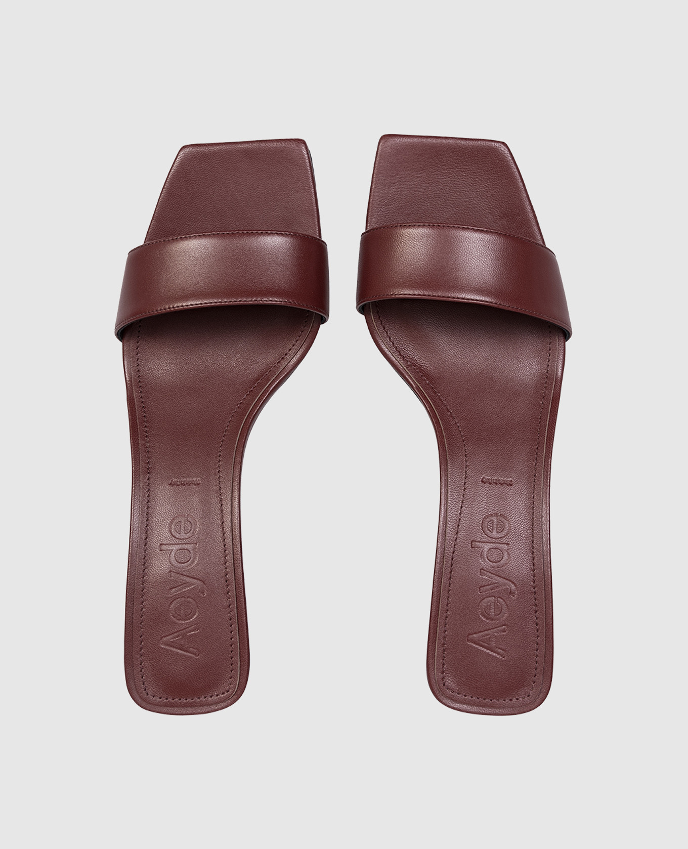 Gilly burgundy leather mules Aeyde 4