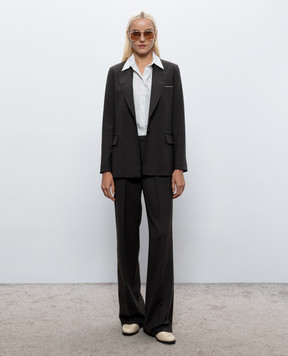 Peserico Brown jacket with wool S0163702660