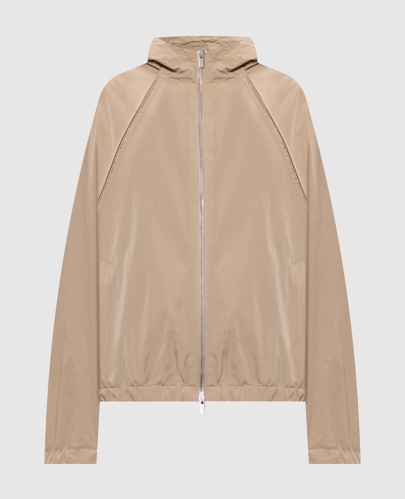 

Beige jacket with monil chain Peserico
