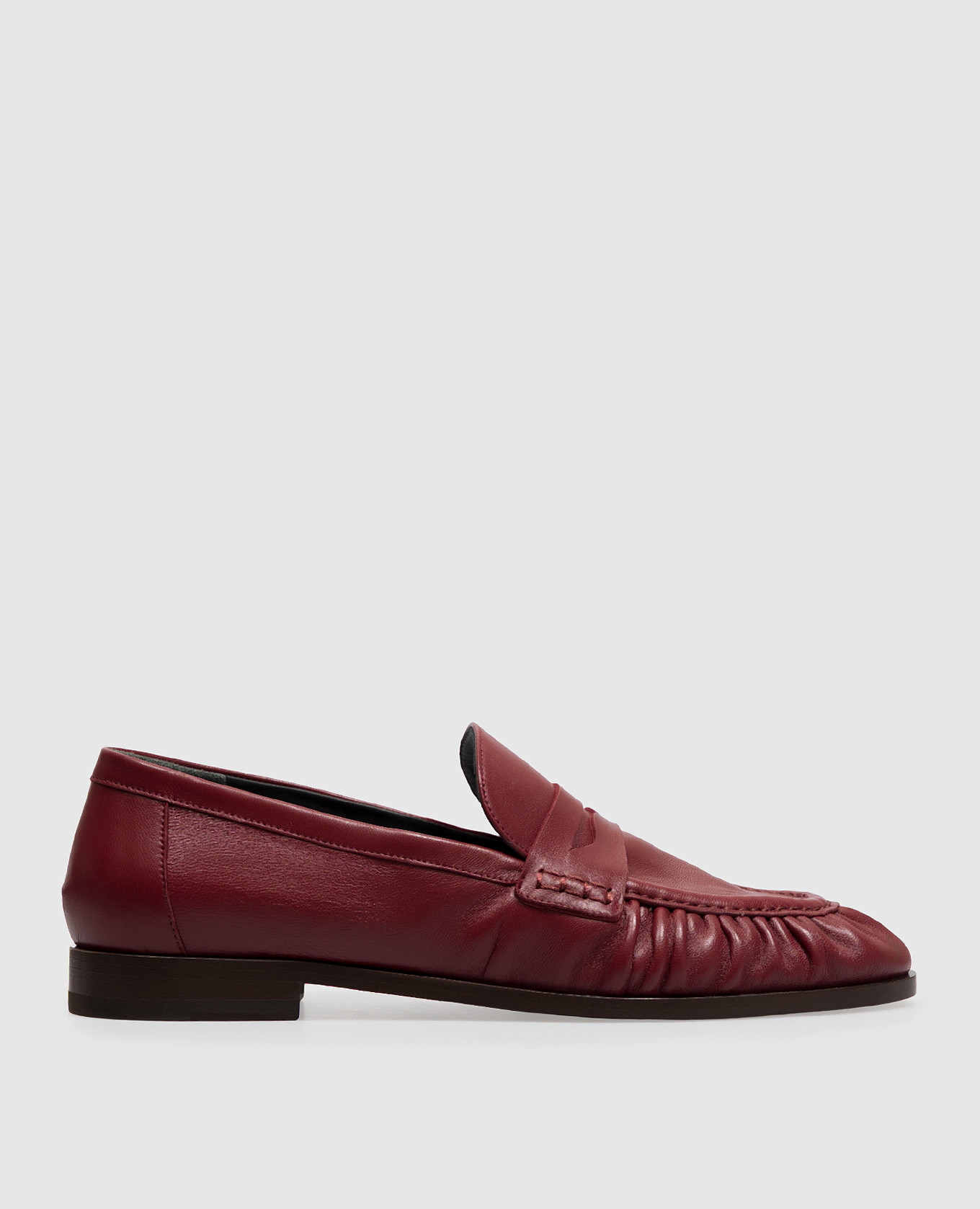 Burgundy leather loafers Babe Pay Pls