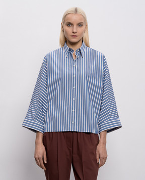 Brunello Cucinelli Blue striped shirt MH749MX716