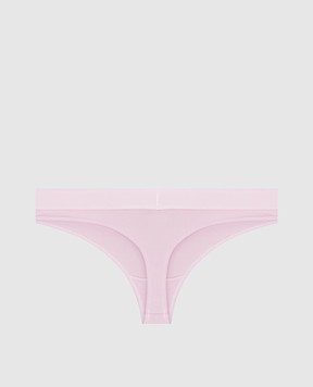 Tom Ford Pink thong panties with woven logo pattern KNJ009JEX166