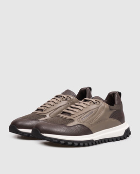 Stefano Ricci Brown combination sneakers UZ30G6711VDTMWY