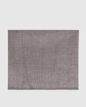 Brunello Cucinelli Gray stole with cashmere and silk with lurex MSCDAR097P