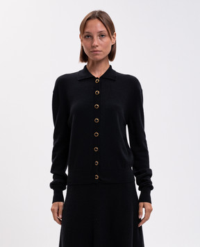 Jacob Lee Black cashmere cardigan WCC0002AW26B