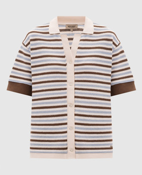 Woolrich Ivory striped knitted shirt CFWWSI2020FRUT5335